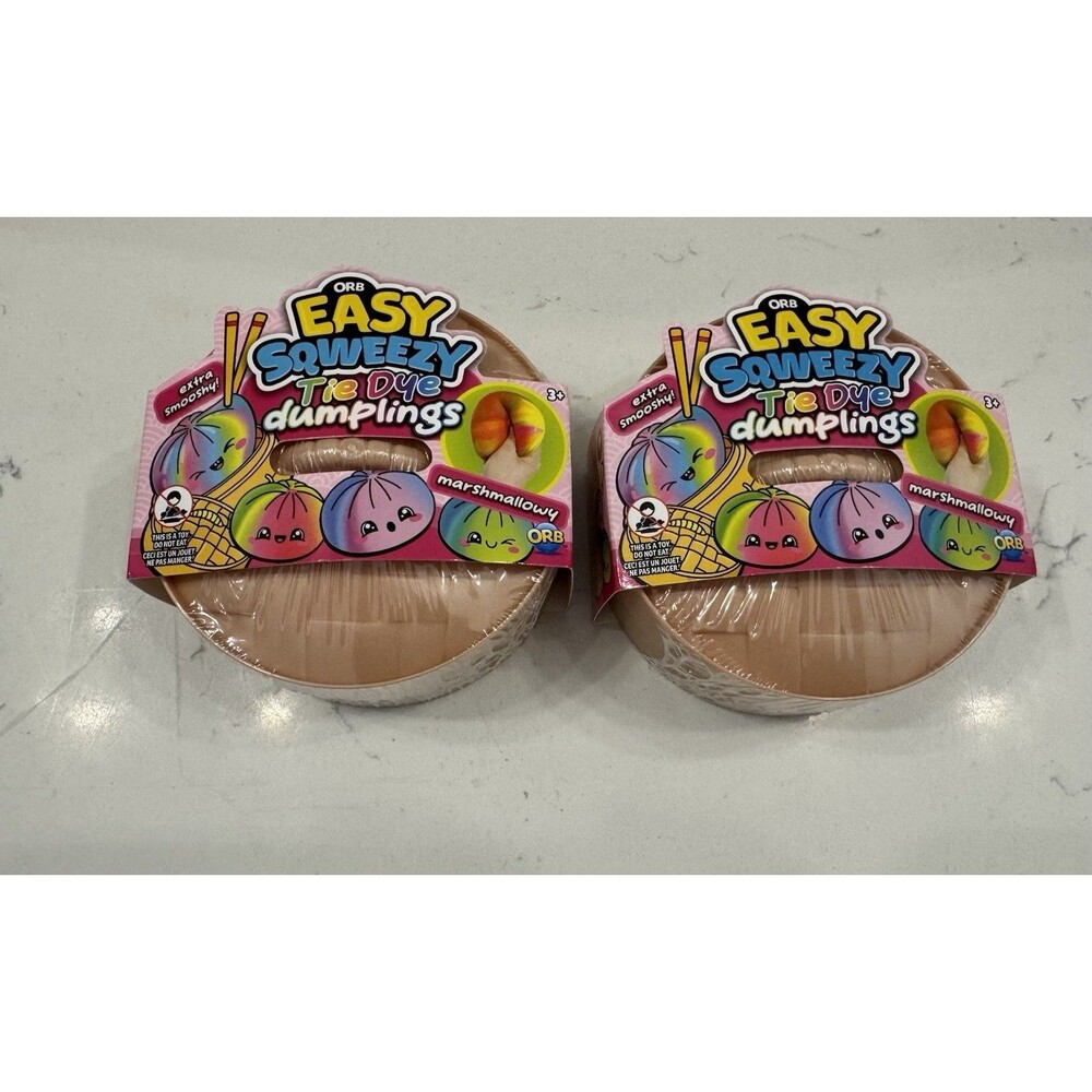 Tie Dye Mystery Squishy Bun Dumpling ORB Brand New Lot Of 2